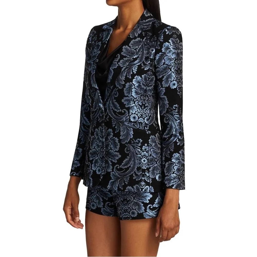 Alice + Olivia Metallic Notch Collar Bristol Fitted Blazer - Picture 11 of 15